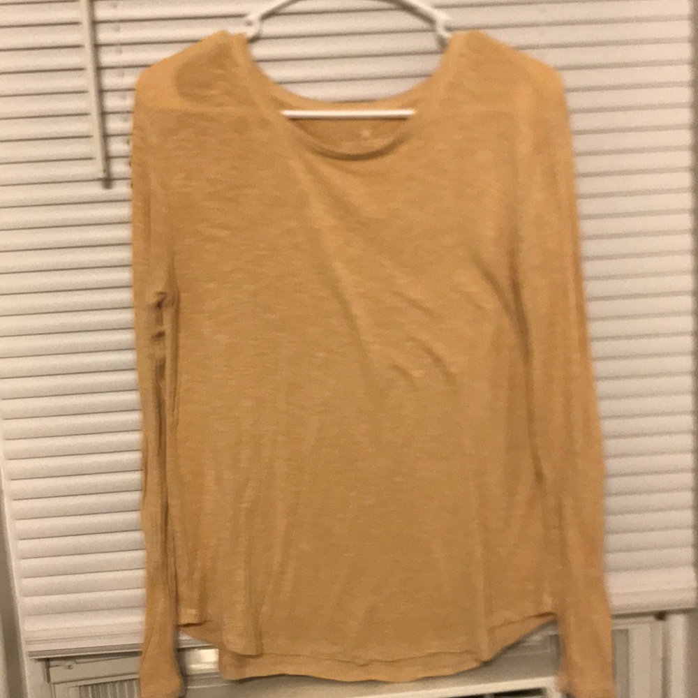 yellow long sleeve soft and sexy